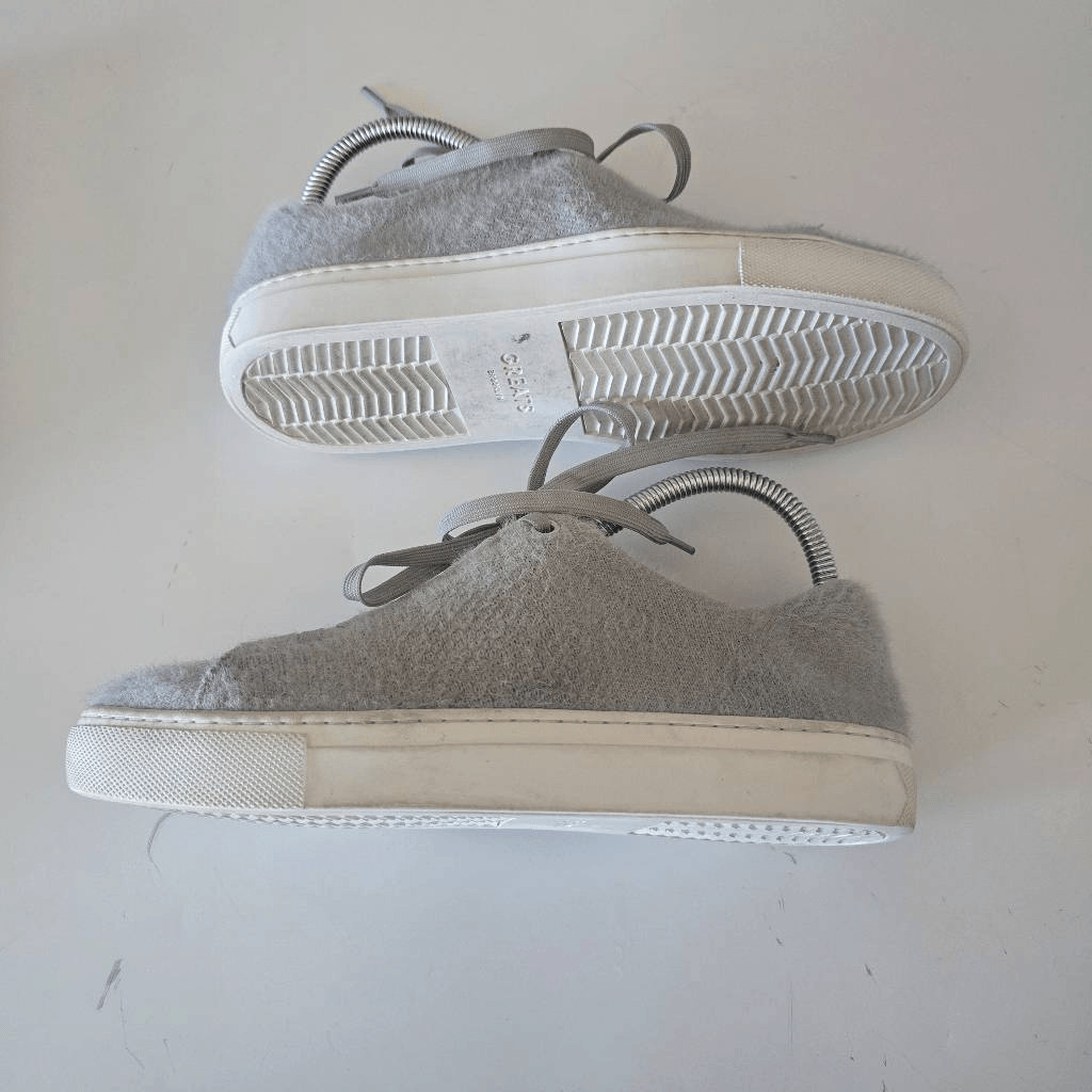 Greats Royale Cashmere Knit Sneaker Grey White 8 Sustainable Minimalist Basic