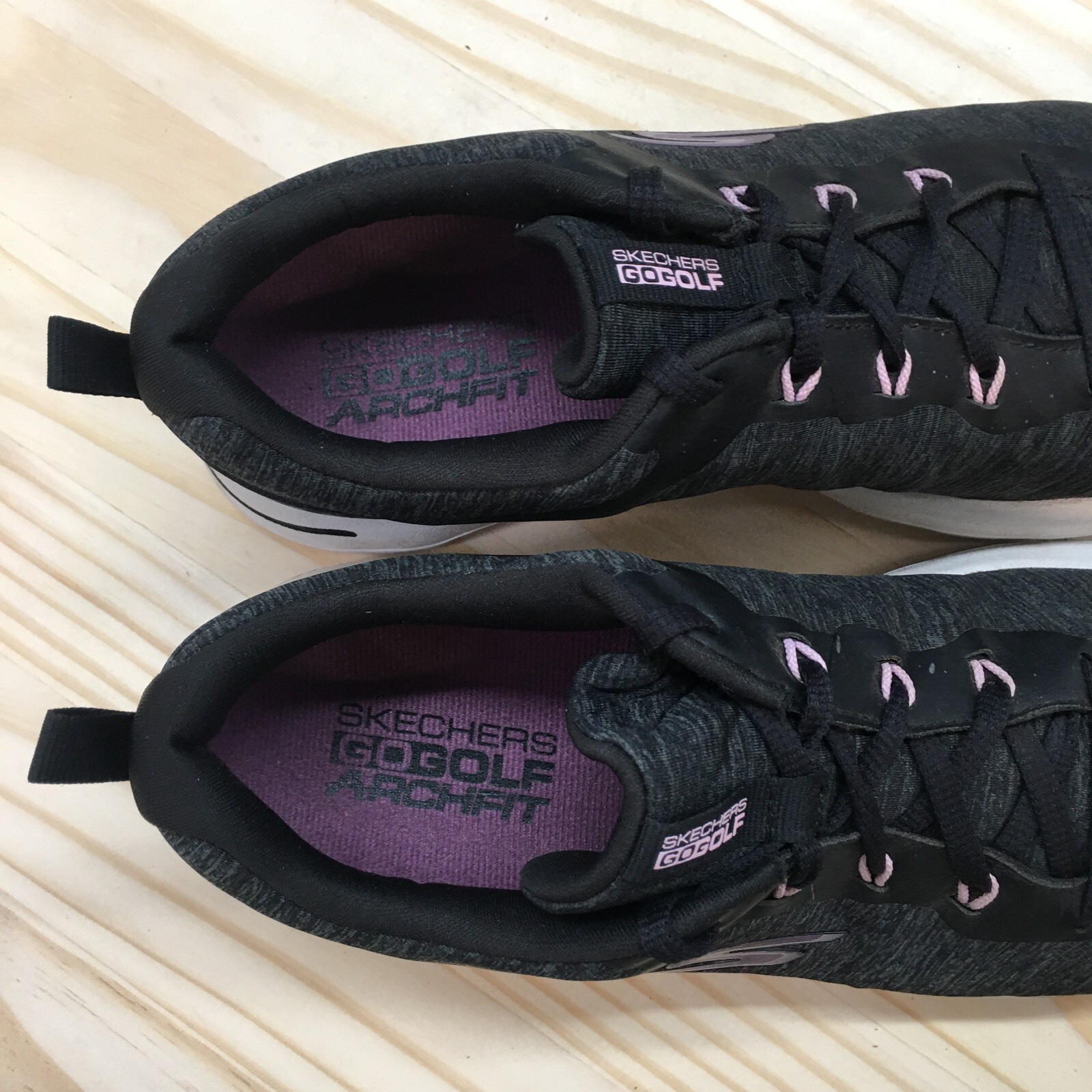 Skechers Shoes Womens 8 Go Golf Walk 5 Sneakers 123034 Gray Fabric Lace Up