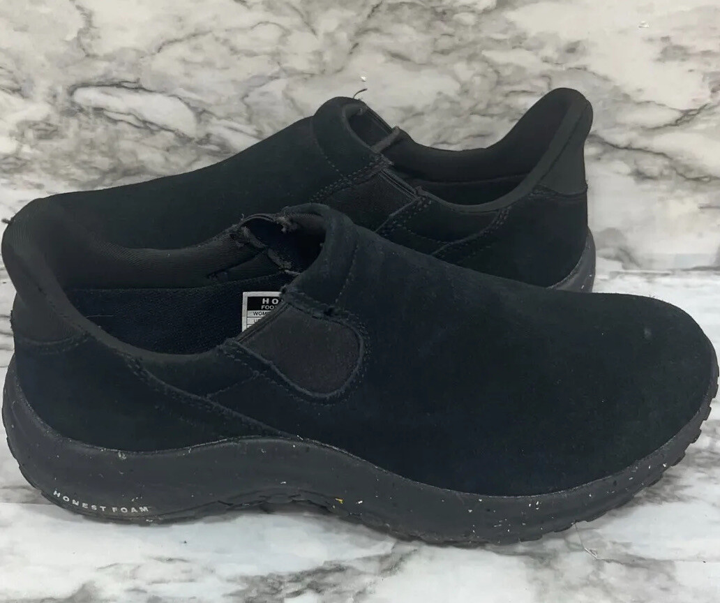 Holo Eco Shoes 9.5 Women’s Slip On Sneaker Suede Like Stretch Side sustainable