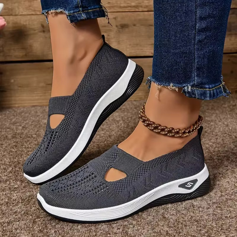 Women’s Breathable Slip On Sneakers Lightweight Orthopedic Summer Walking Shoes