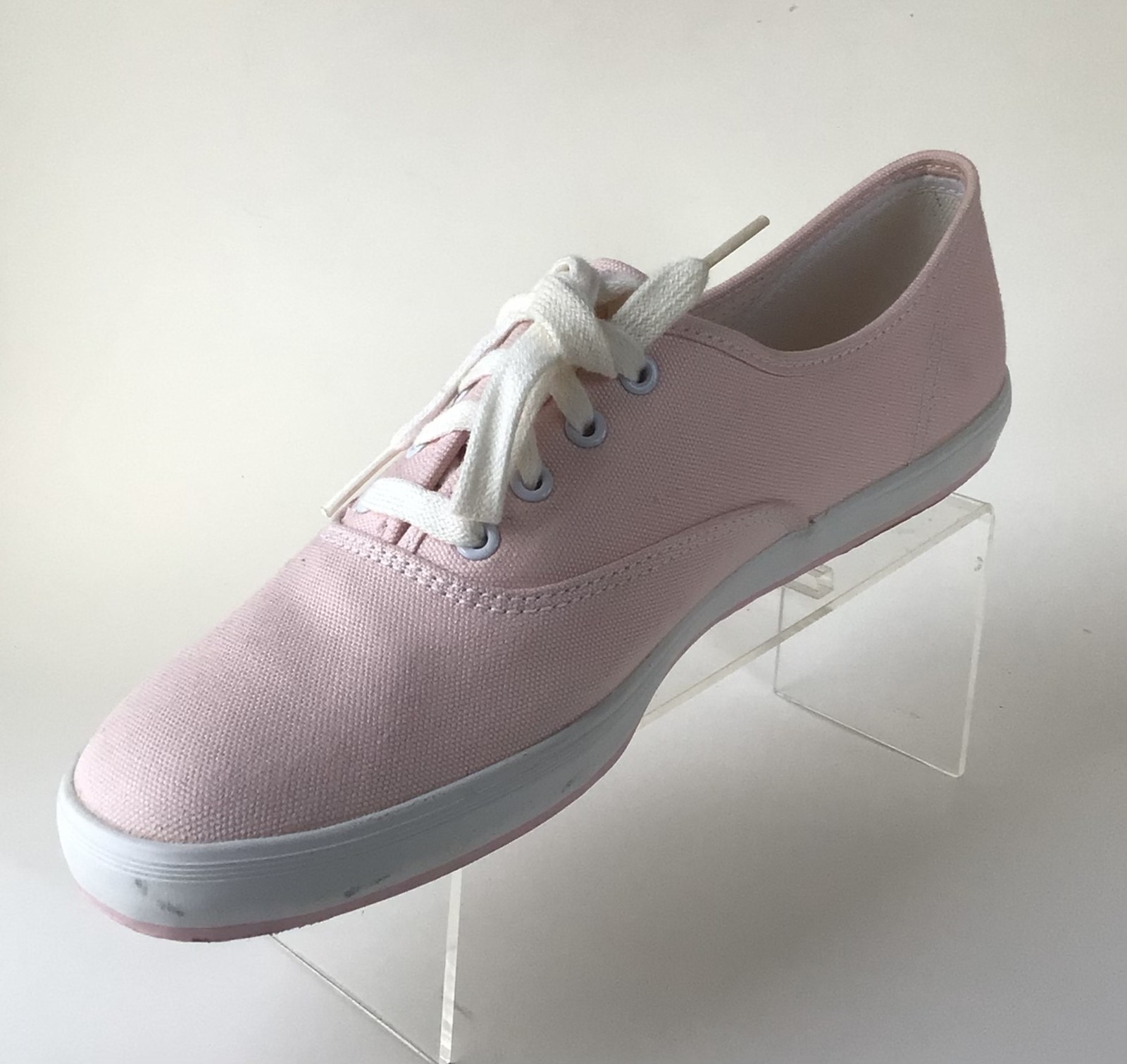 KEDS Champion Casual Lace Up Canvas Sneakers, Pink Coral (Size 8)