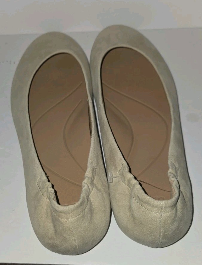 DANSKO khaki Tan Natural Suede Comfort Slipon Flats 42 11.5 12 NWOB