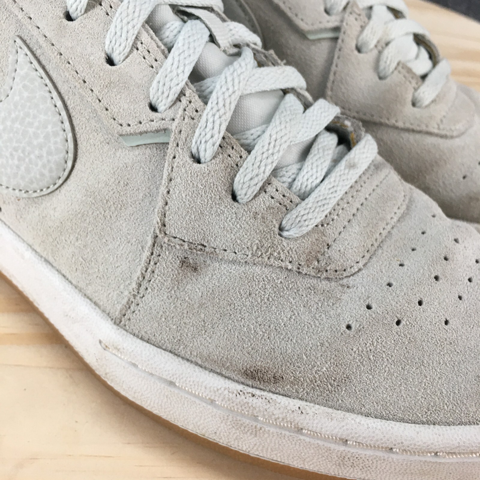 Nike Shoes Womens 10 Court Blanc Sneakers Gray Lace Up Low Top Casual CK6533-001