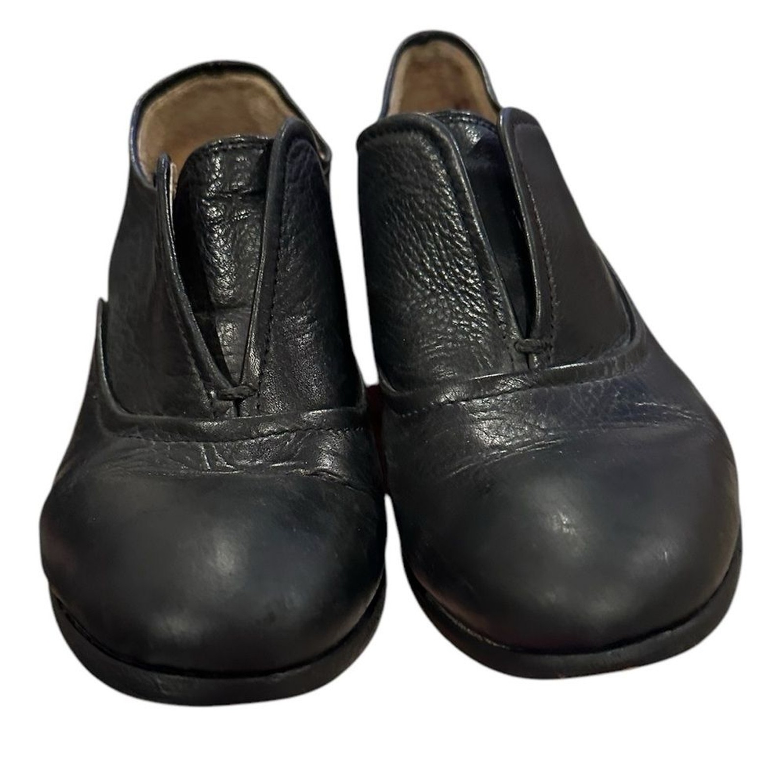 FRYE STELLA LEATHER COURTNEY BLACK ANKLE LOW PROFILE BOOTIES Women’s Shoes 7