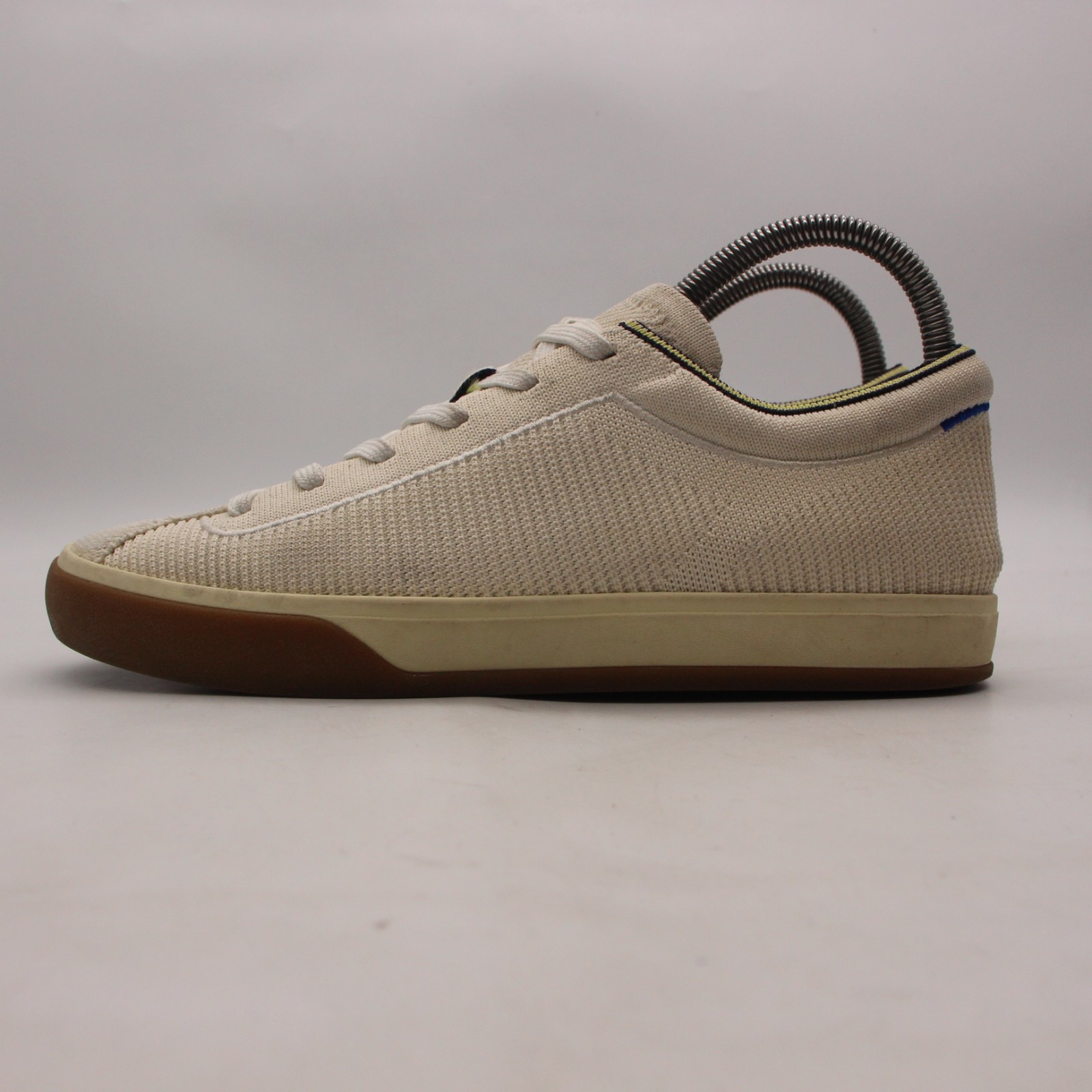 Rothys The Lace Up Sneaker Women’s Size 9 Blonde Ivory Knit Comfort Low Top