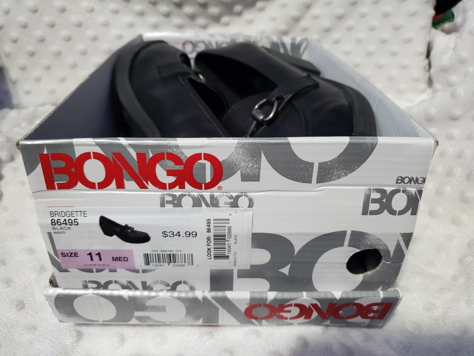 New Bongo Shoes Womens 11 Black Casual Comfort Almond Toe Bridgette
