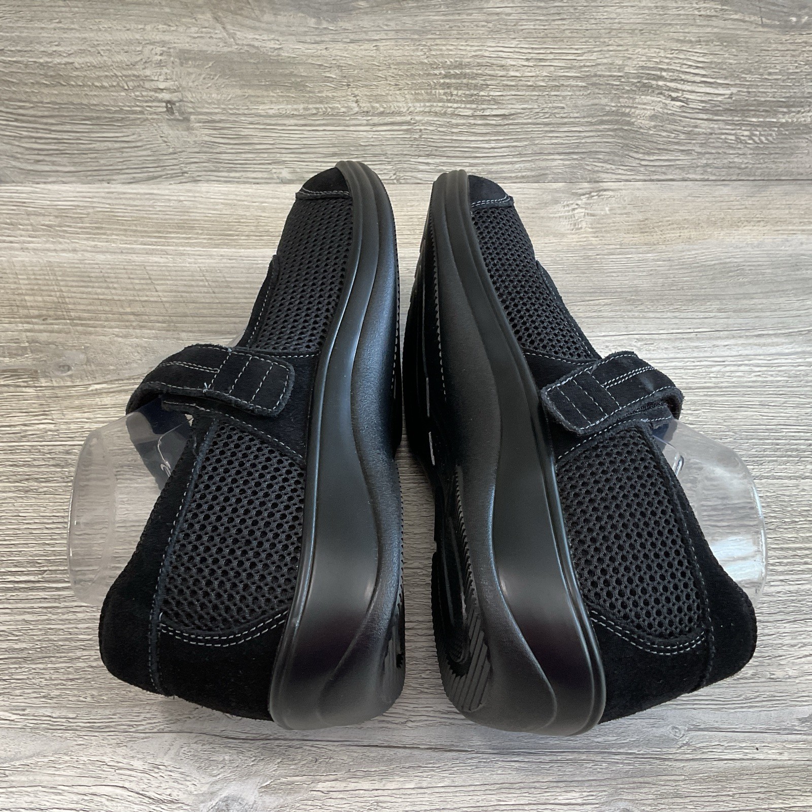 Orthofeet Chattanooga Mary Jane Shoes Women 9.5B Black Leather Mesh Orthotic 851