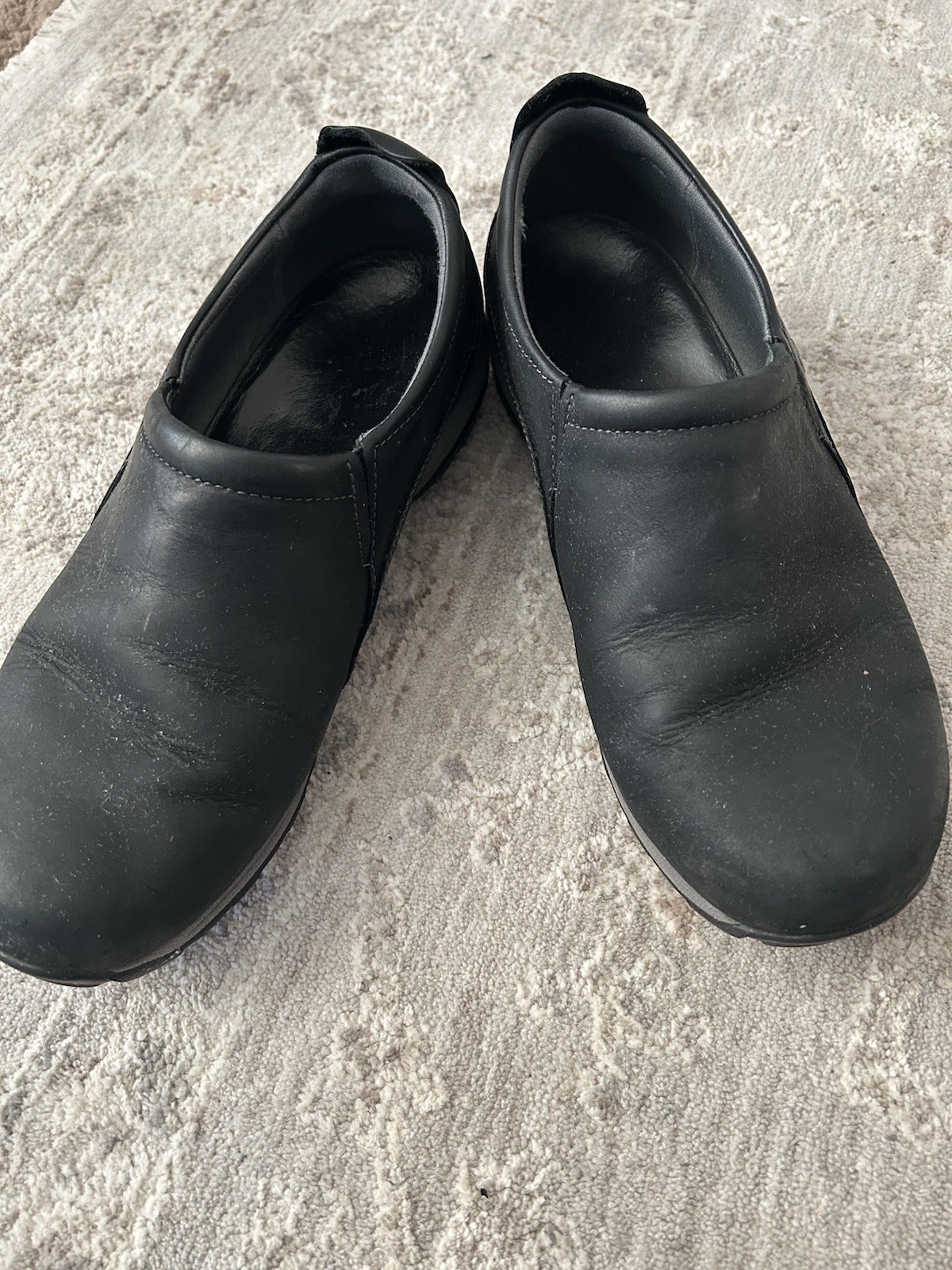 Dansko Patti Womens 9.5-10 Sneakers Black Leather Comfort Casual Shoe Slip-On