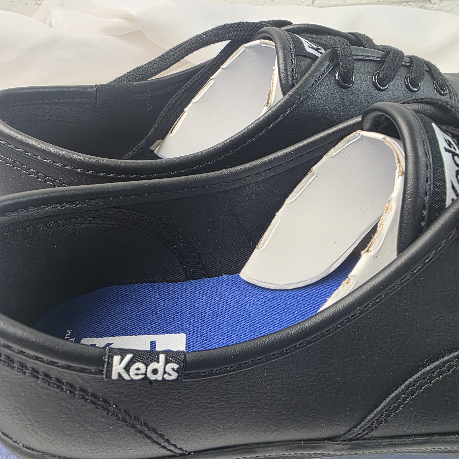 Keds Women Champion Originals Leather Womens Sneakers Size 9 M Black WH45780