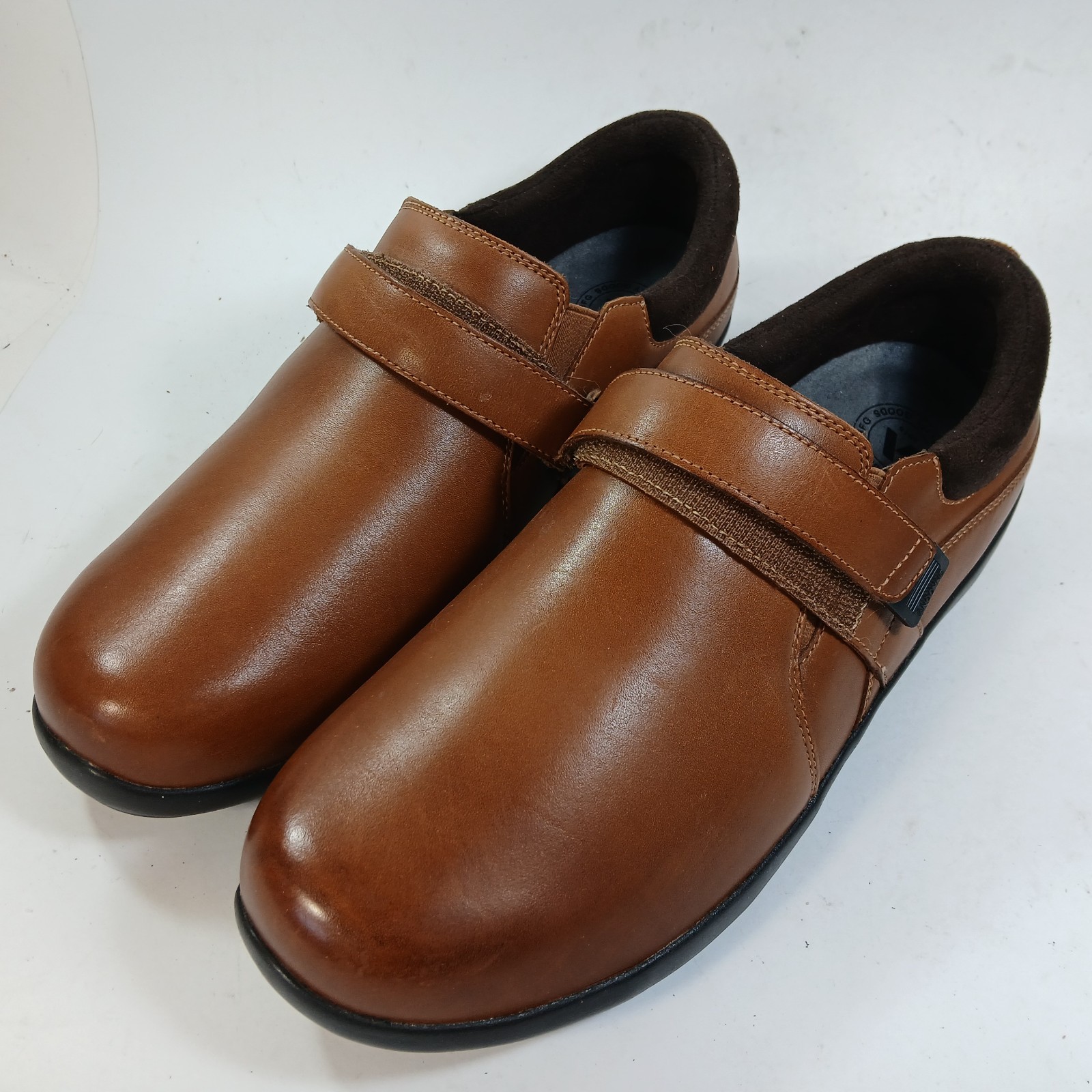Anodyne No. 51 Casual Dress Women’s Size 11 XW Wide Cognac Leather Slip-On Dress