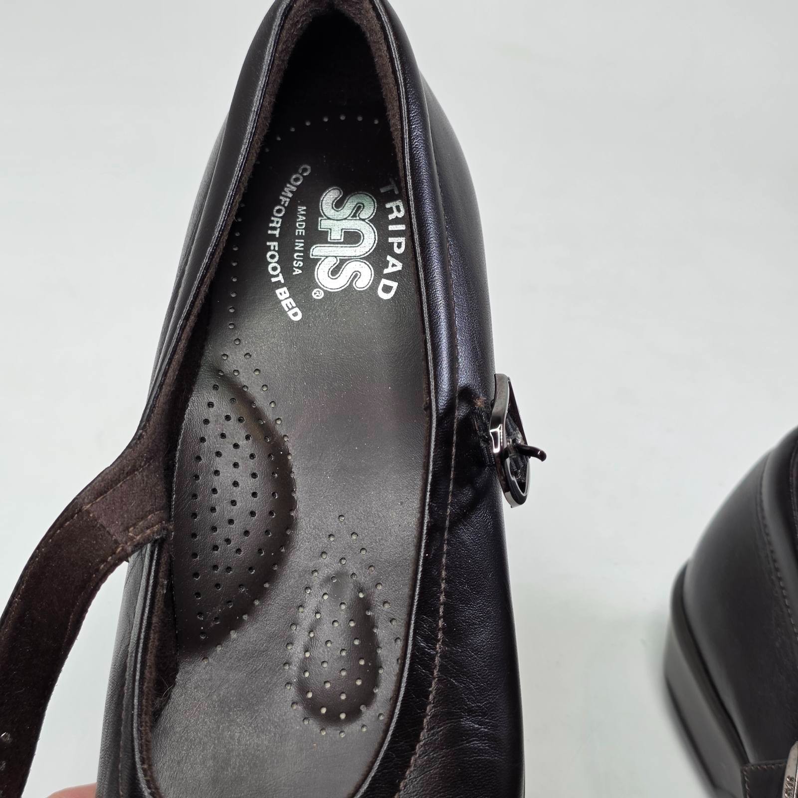 SAS Maria Mary Jane Women’s Shoes Size 6.5 M Dark Brown Leather Tripad USA Made