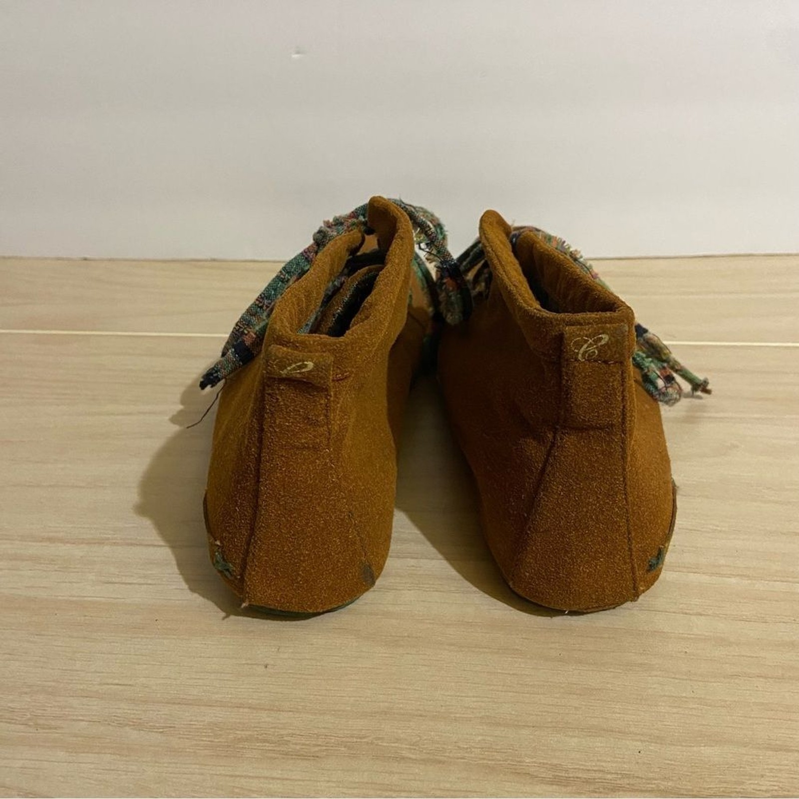 Cobian Willow Desert Chukka Boots Lace Up Suede Brown/Orange US 7 Native Boho