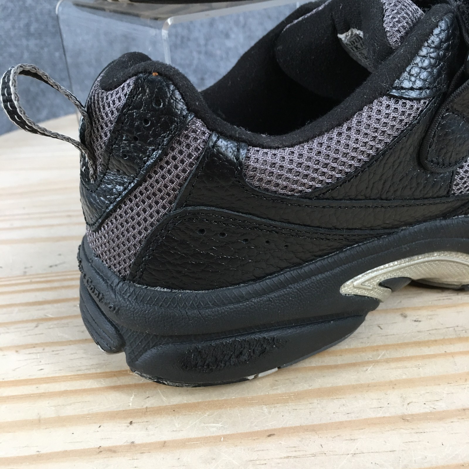 Dr Comfort Shoes Womens 9.5 Wide Walking Sneakers Black Endurance Leather 6810