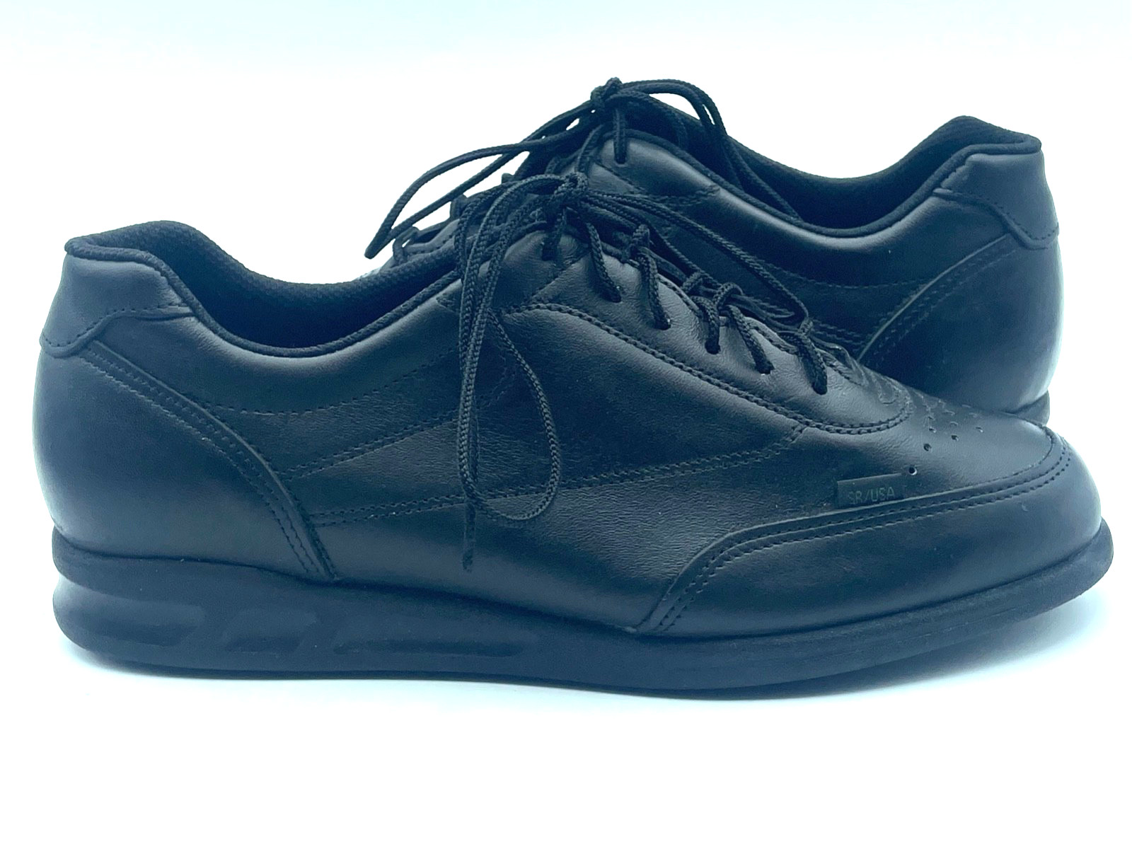 Lady Thorogood Shoes Black leather Sz 10 M lace up comfort work oxford 534-6501