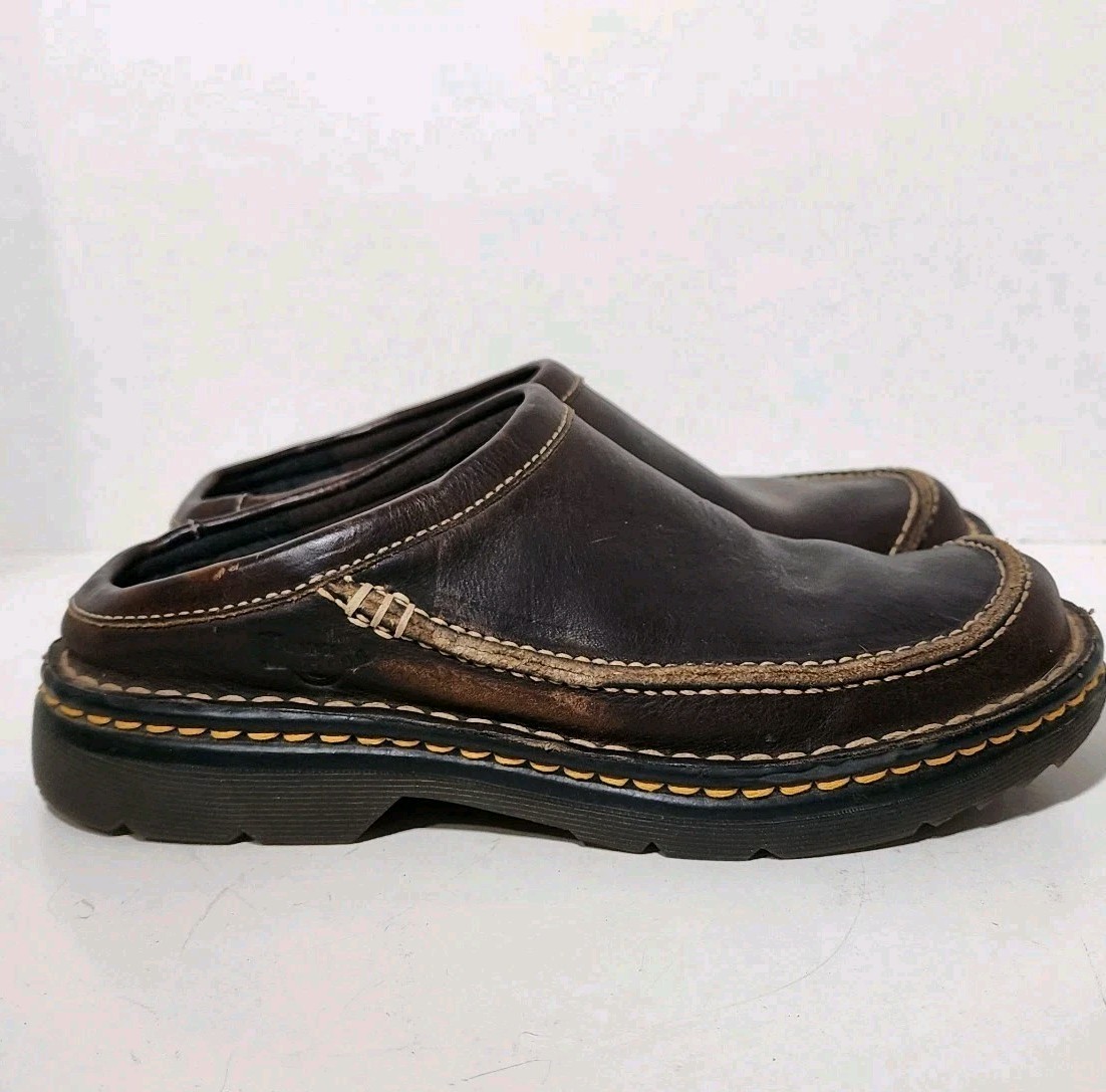 Dr. Martens 8476 Brown Leather Mules Air Wair Womens 6 UK 4 EU 37 Thailand Y2K