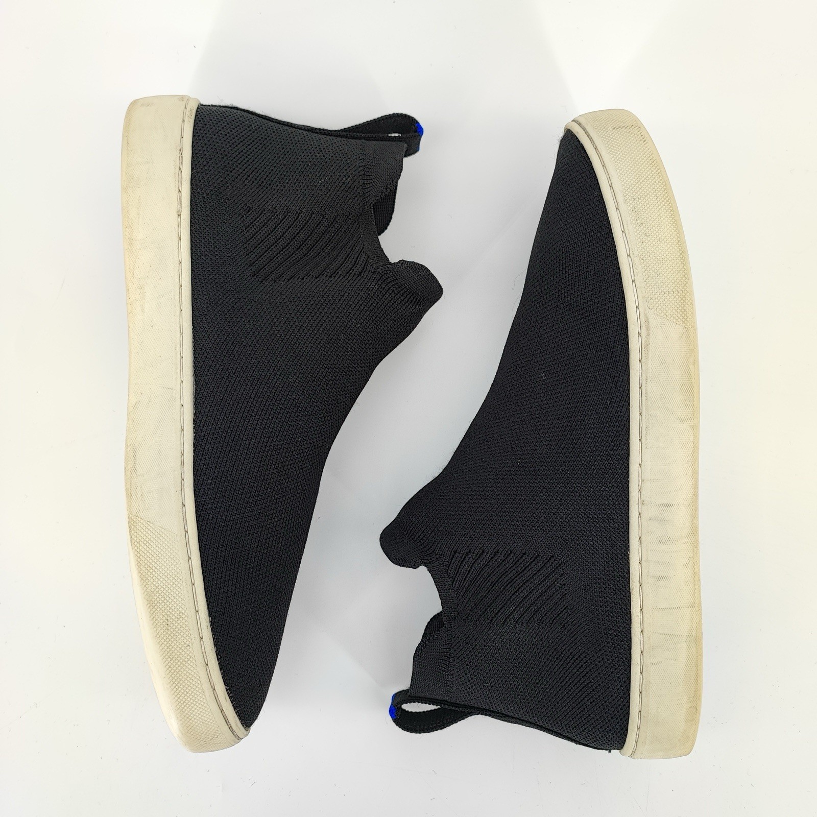 Rothy’s The Chelsea Sneaker Women’s 9 US Sneakers Fabric Black Sustainable Knit