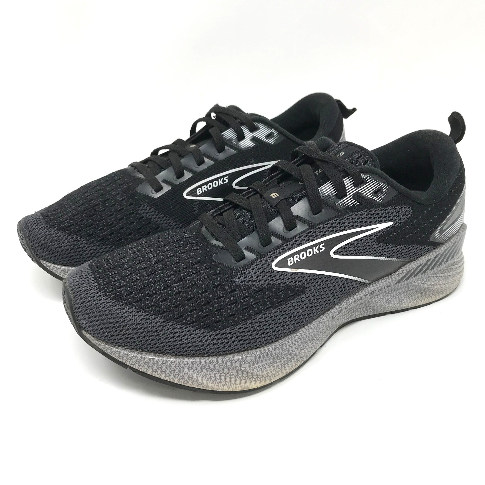 Brooks 1203841B039 Levitate GTS 6 GuideRails DNA AMP Running Women 9 Black Shoes