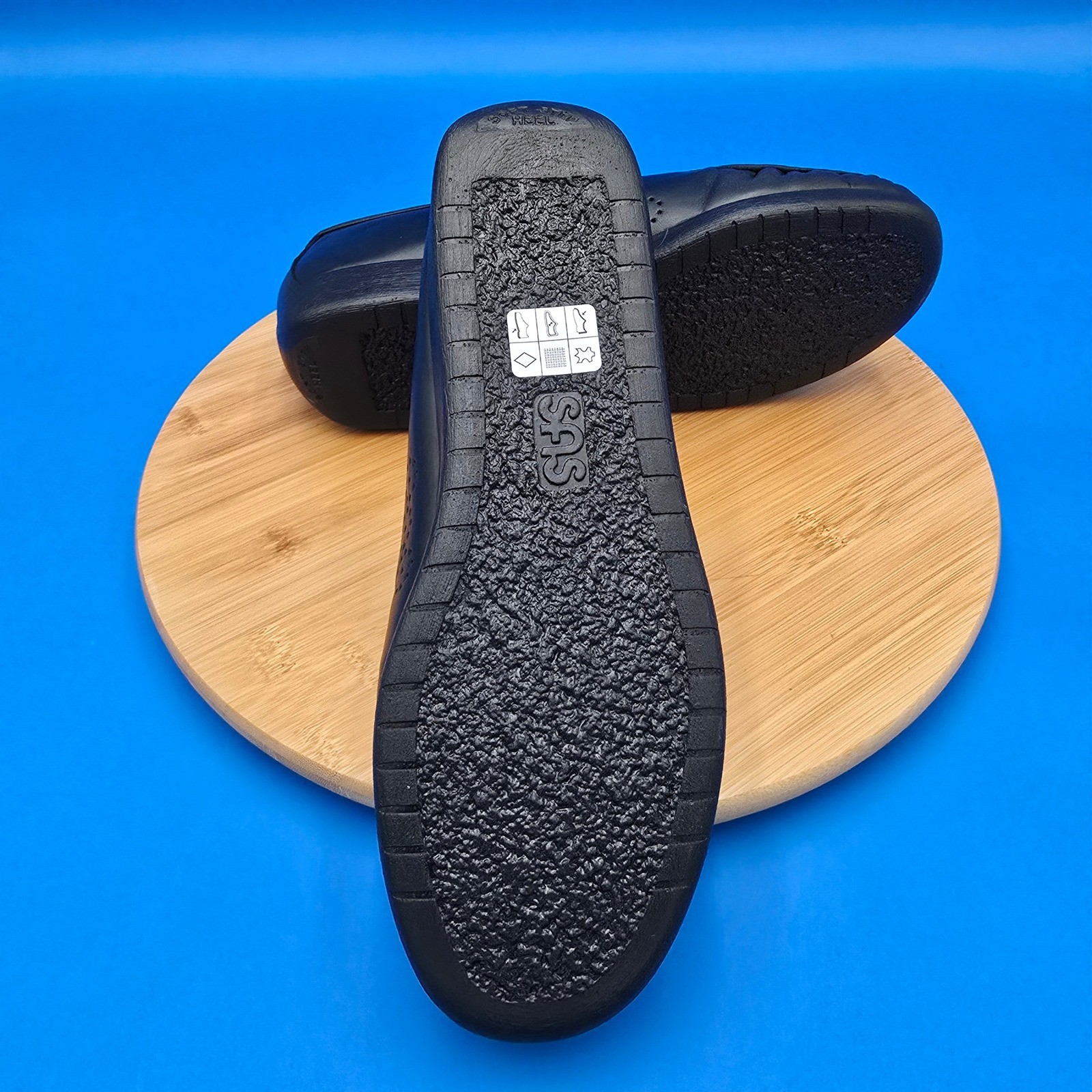 SAS Handsewn Genuine Leather Black Comfort Oxford Shoes Women’s NWOB 9.5WW
