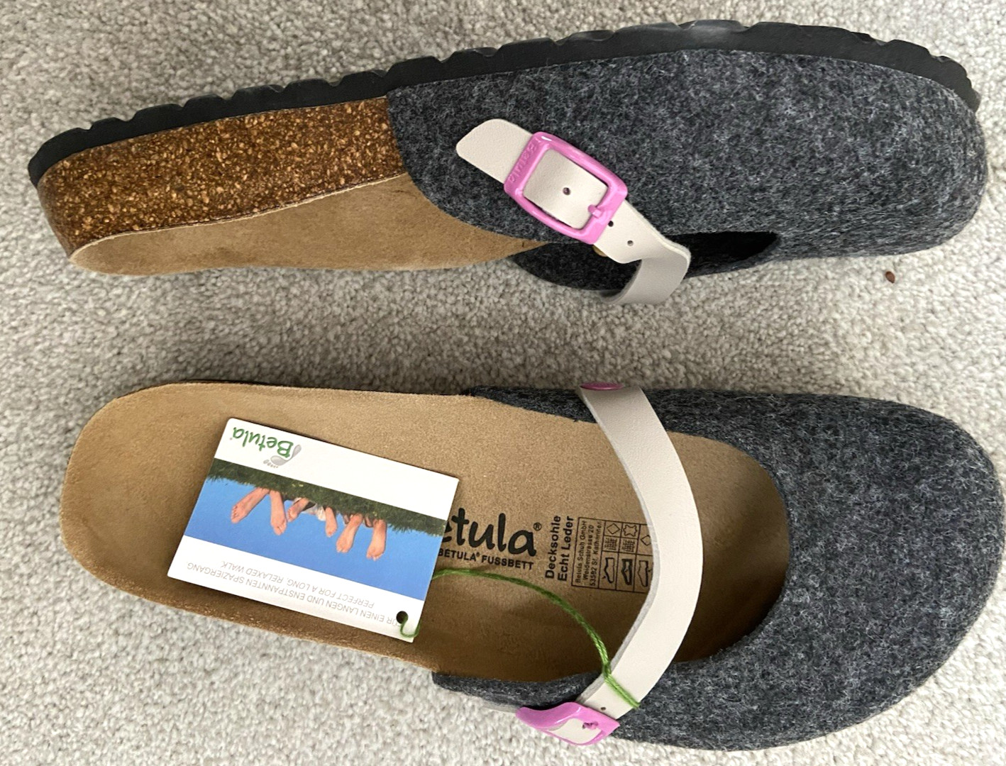 NEW in Box Betula by Birkenstock Liv Felt Clogs Size 41 10 10.5 M – N Width