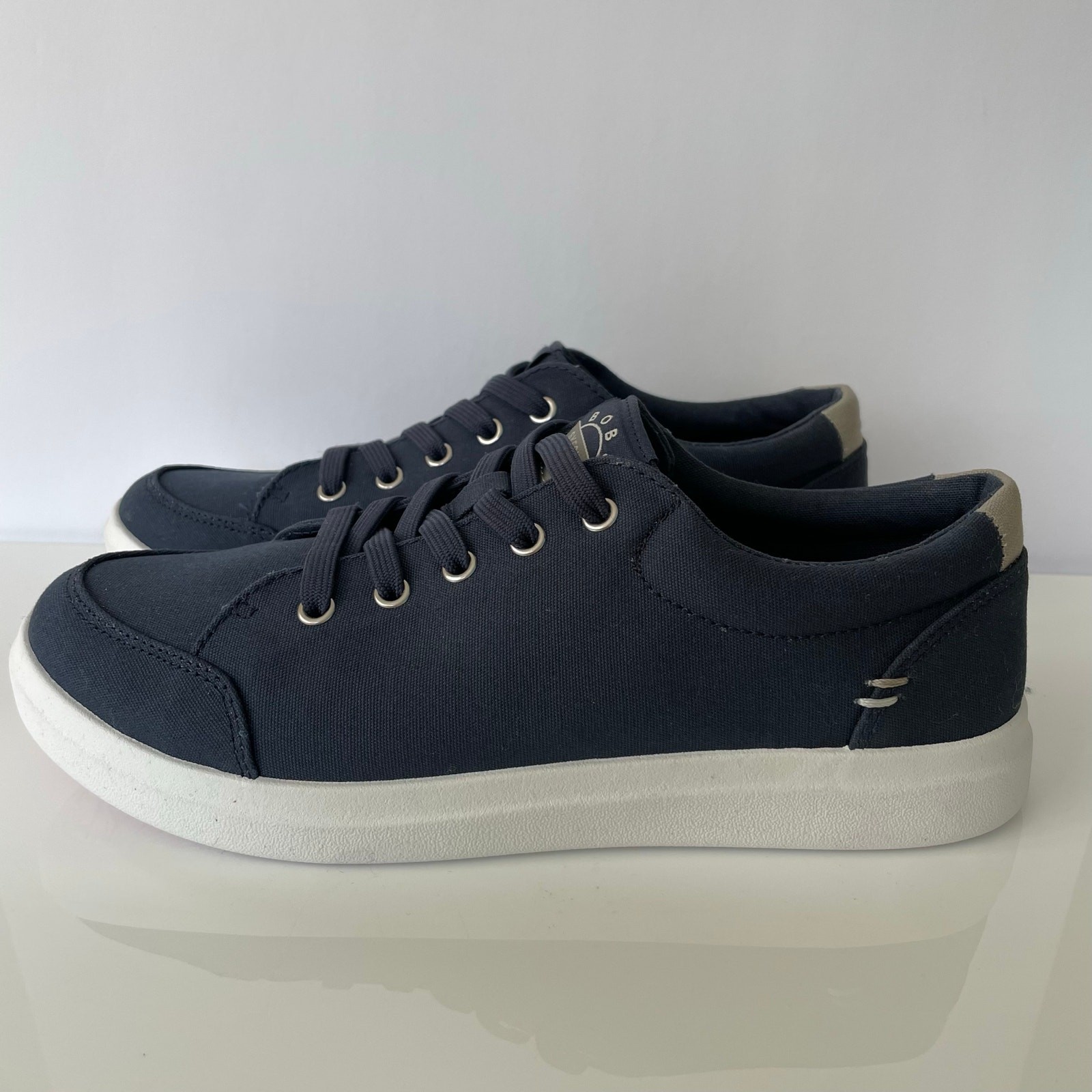 BOBS from Skechers Preppy Sz 7 Womens Slip On Sneaker Navy Blue NWOT Cloth