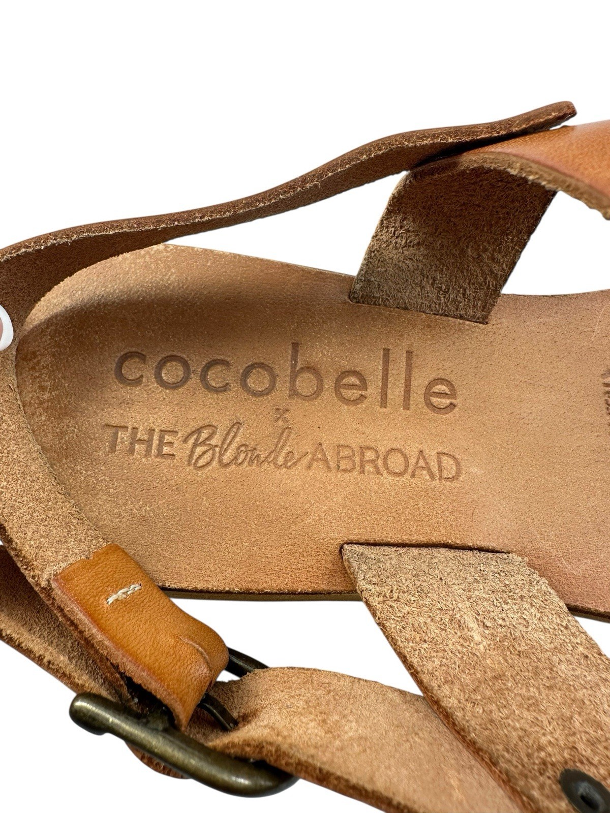 Cocobelle Natural The Kiki Sandal By X The Blonde Abroad 7.5 Handcrafted Italy