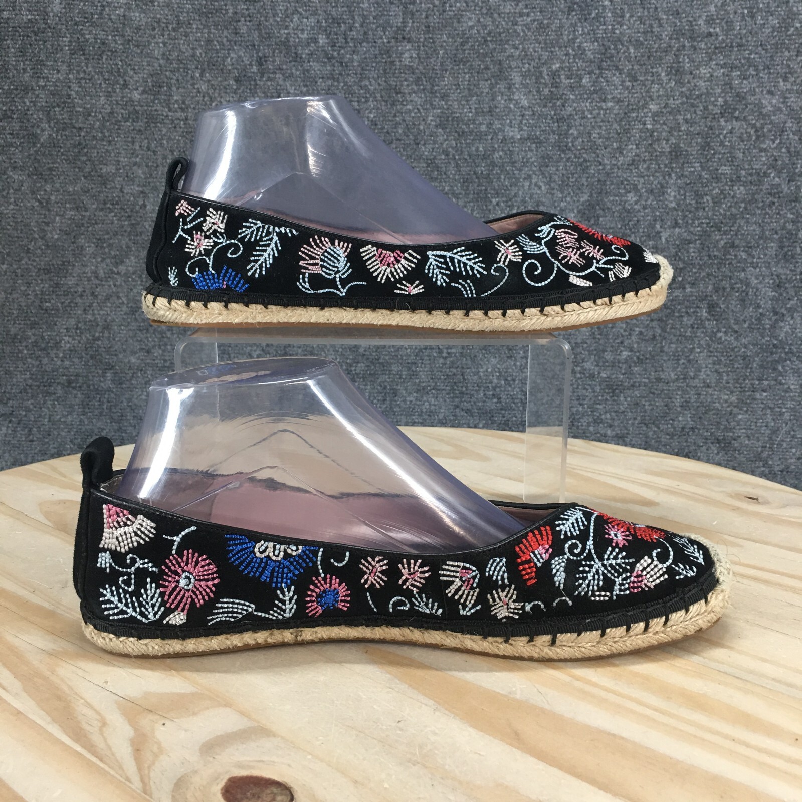 Avec Les Filles Shoes Womens 9M Gisella Espadrille Multicolor Embroidered Casual