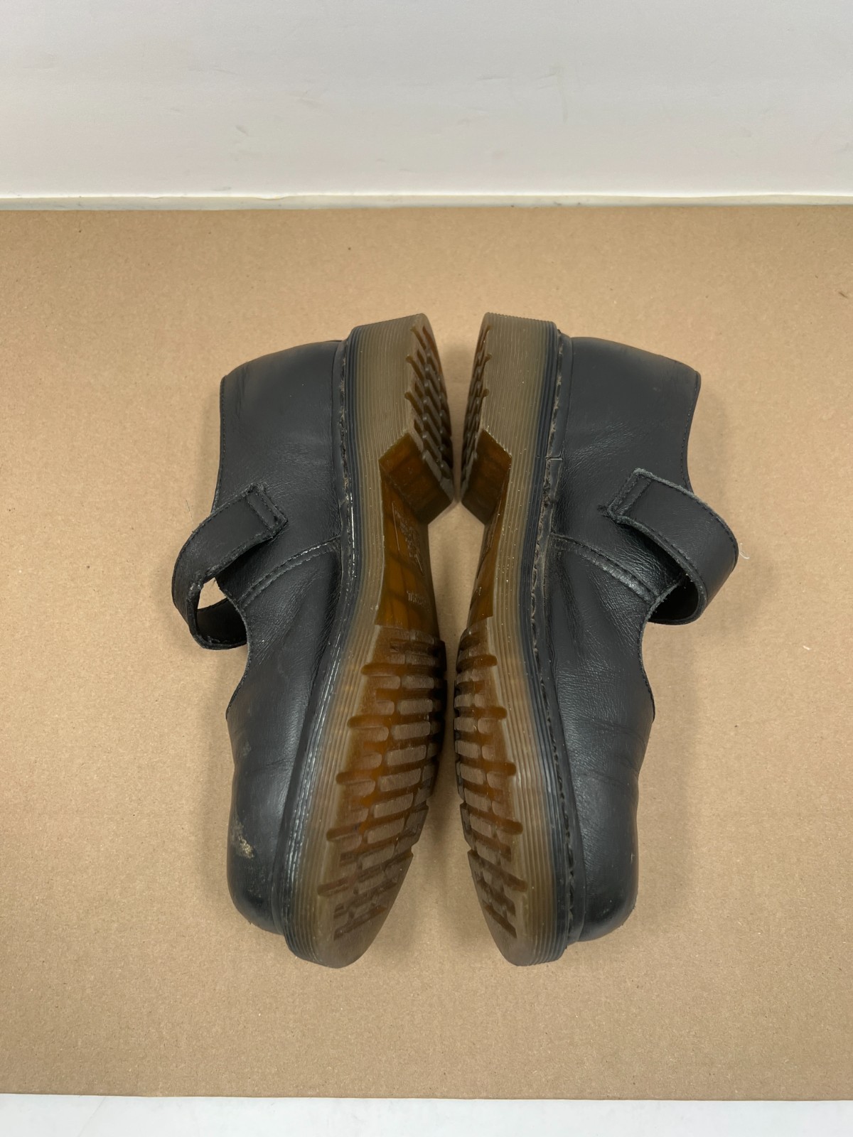 Dr. Martens Polley Mary Jane Shoes Black Buckle Adjustable Comfort Womens Sz 7