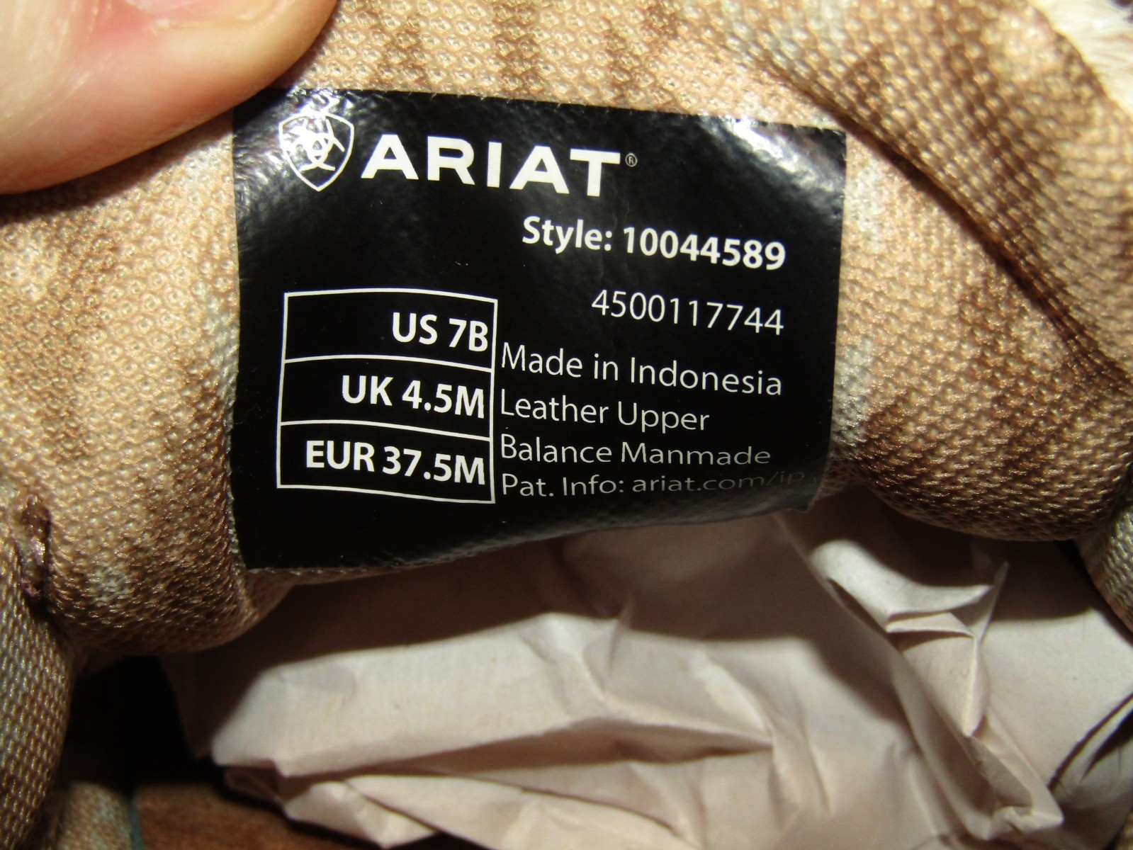 Ariat Hilo Shoes Suede Leather Spotted Hair Cowhide Moccasin Slip On Womens 7 B