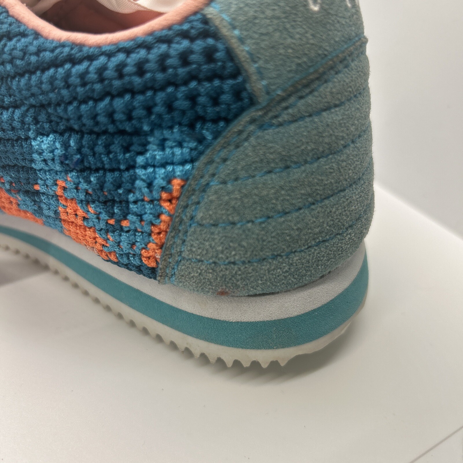 Poppy Lifestyle Made For Sneaker in Blue Crochet Boho Gypsy Size 7 Free People