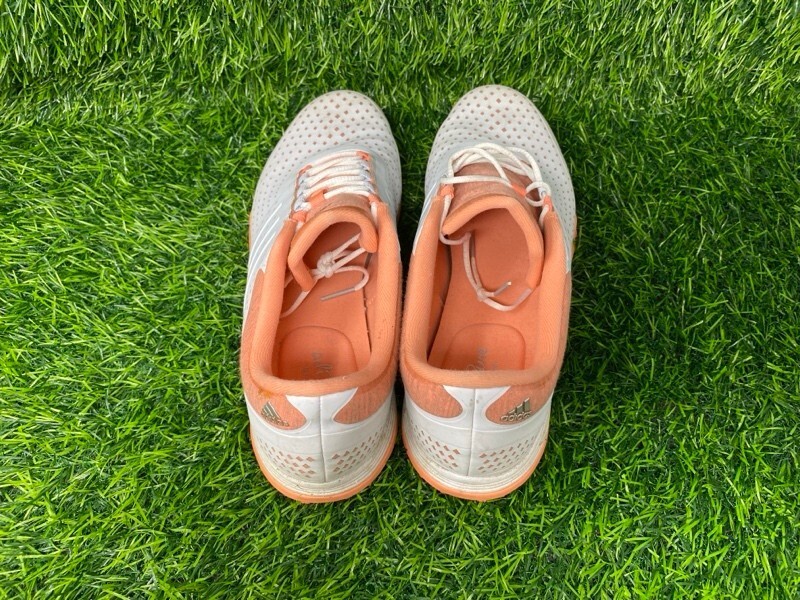 Adidas Lightweight Golf Shoes Women’s Size 9 White and Orange 2167