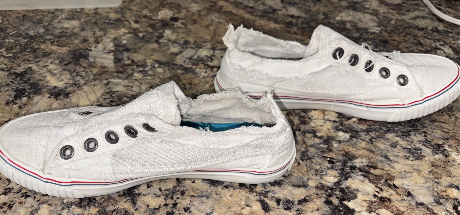 Blowfish Malibu Distressed Edge Slip On Sneakers 8