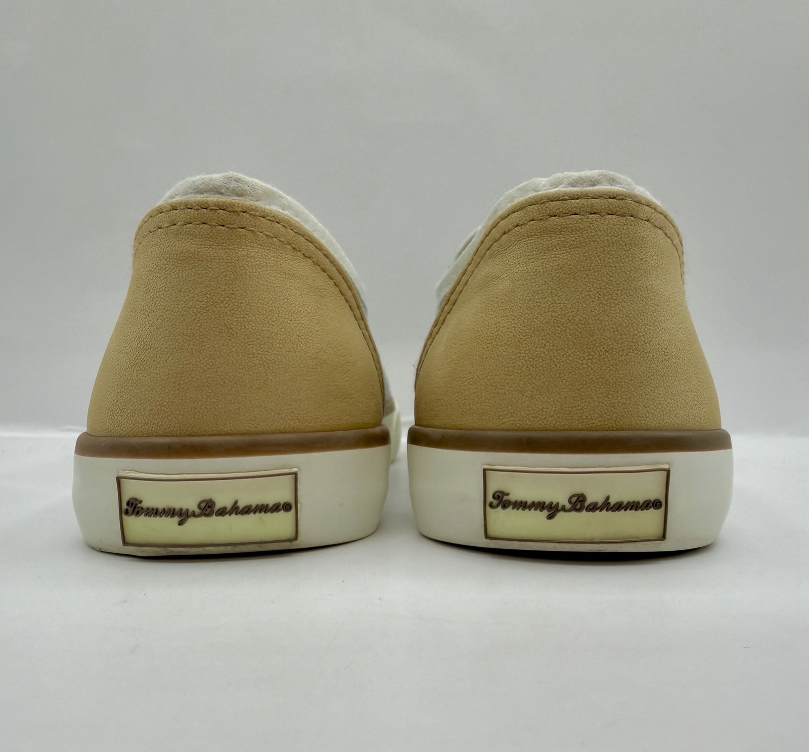 Tommy Bahamas Women’s Canvas Slip On Sneakers Brown/White/Striped, Unixes