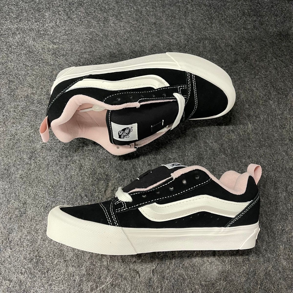 VANS Knu Skool Retro Chunky Shoe Unisex Size US M5/W6.5 Black/Rose