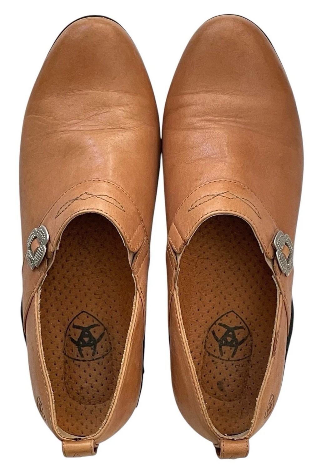 Ariat Sport Clogs Bootie Leather Desert Tan Slip On Boots Shoes 52321 sz 9 B