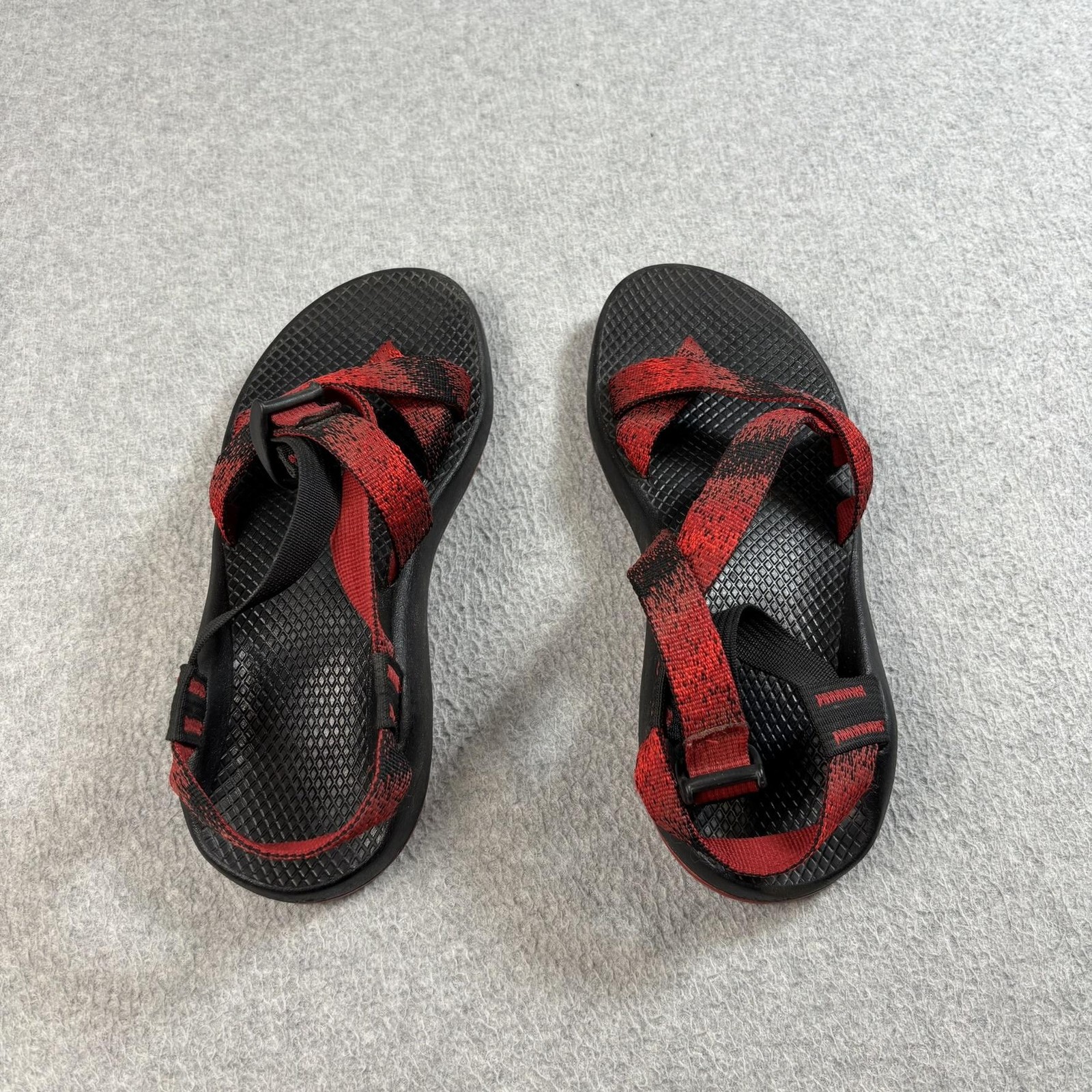 Vibram Sandals Shoes Woman Size 8 Red Black Hiking Sport Outdoor Trail Comfort