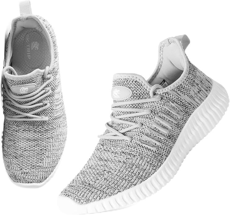 SK·TRIP Women’s Walking Shoe Lightweight Breathable Woven Mesh Jogging Footwear
