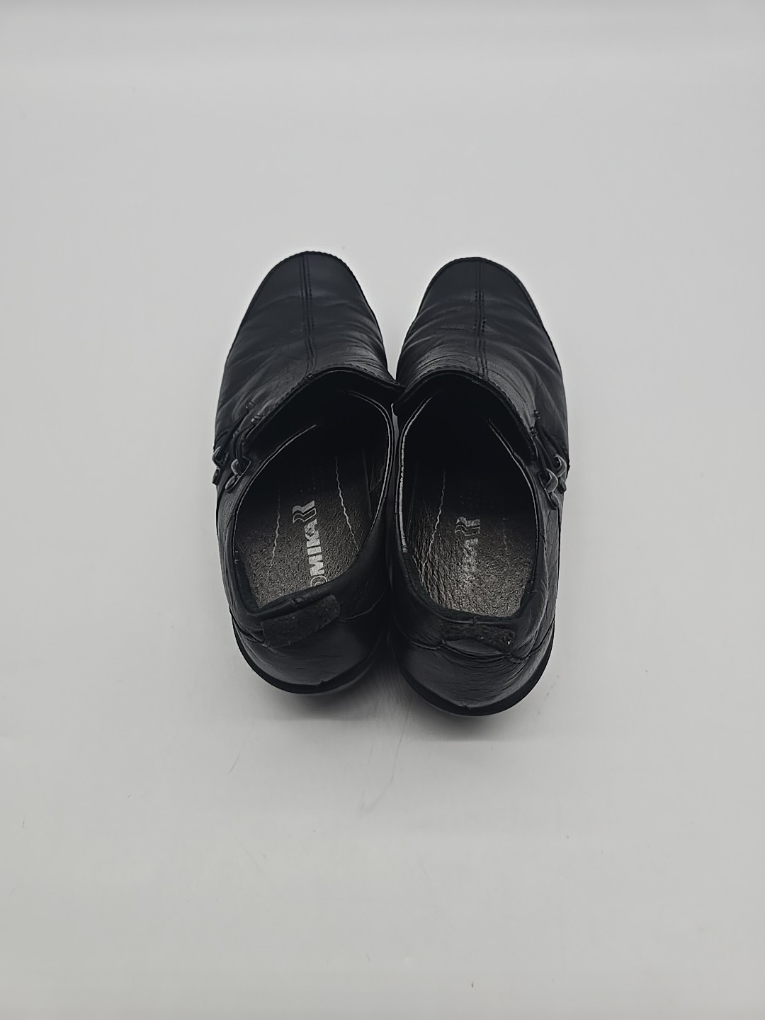 Romika Cassie Shoes US 37 EU 6.5 Loafers Black Leather Comfort Slip On..#3