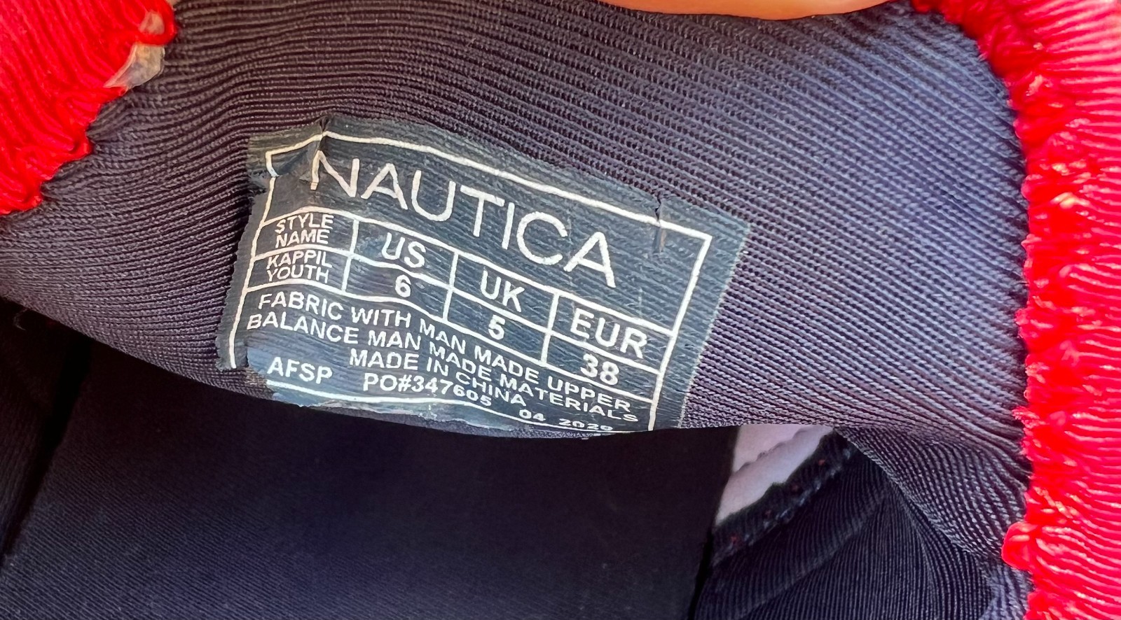 NAUTICA RED teniss shoes woman 6