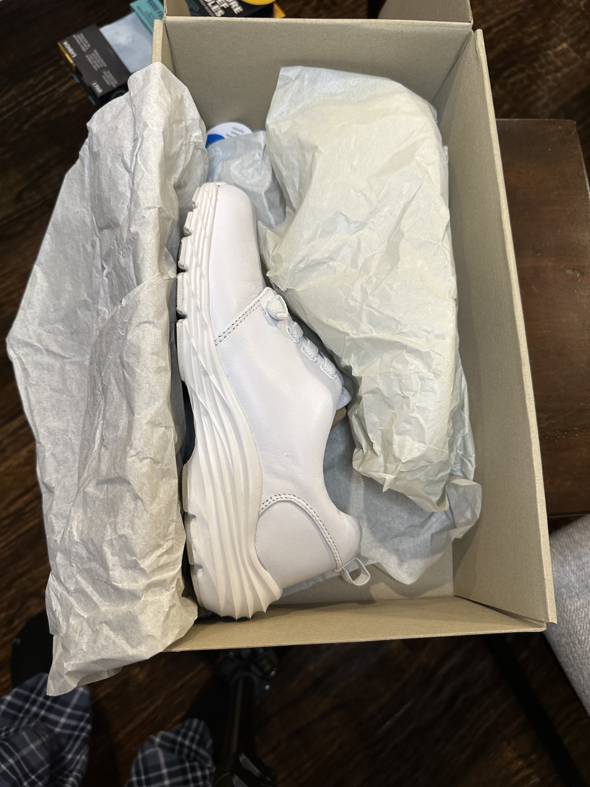 NurseMates Align Velocity White Leather Nursing Shoes Women 7M Slip Resistant