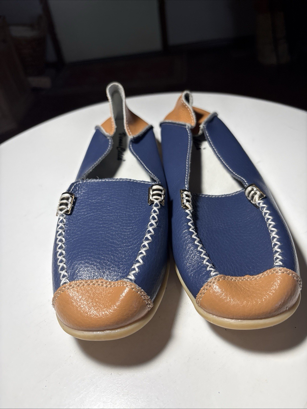 Venus Celia Shoes Womens 40 US 8.5 Boat Loafer Leather Comfort Walking Driving