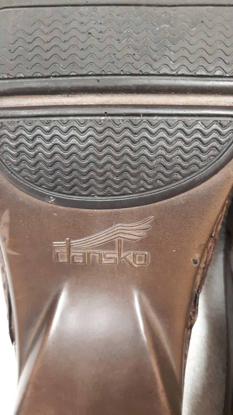Dansko Shyanne Brown Leather Slip On Comfort Clogs Euro 39 Preowned