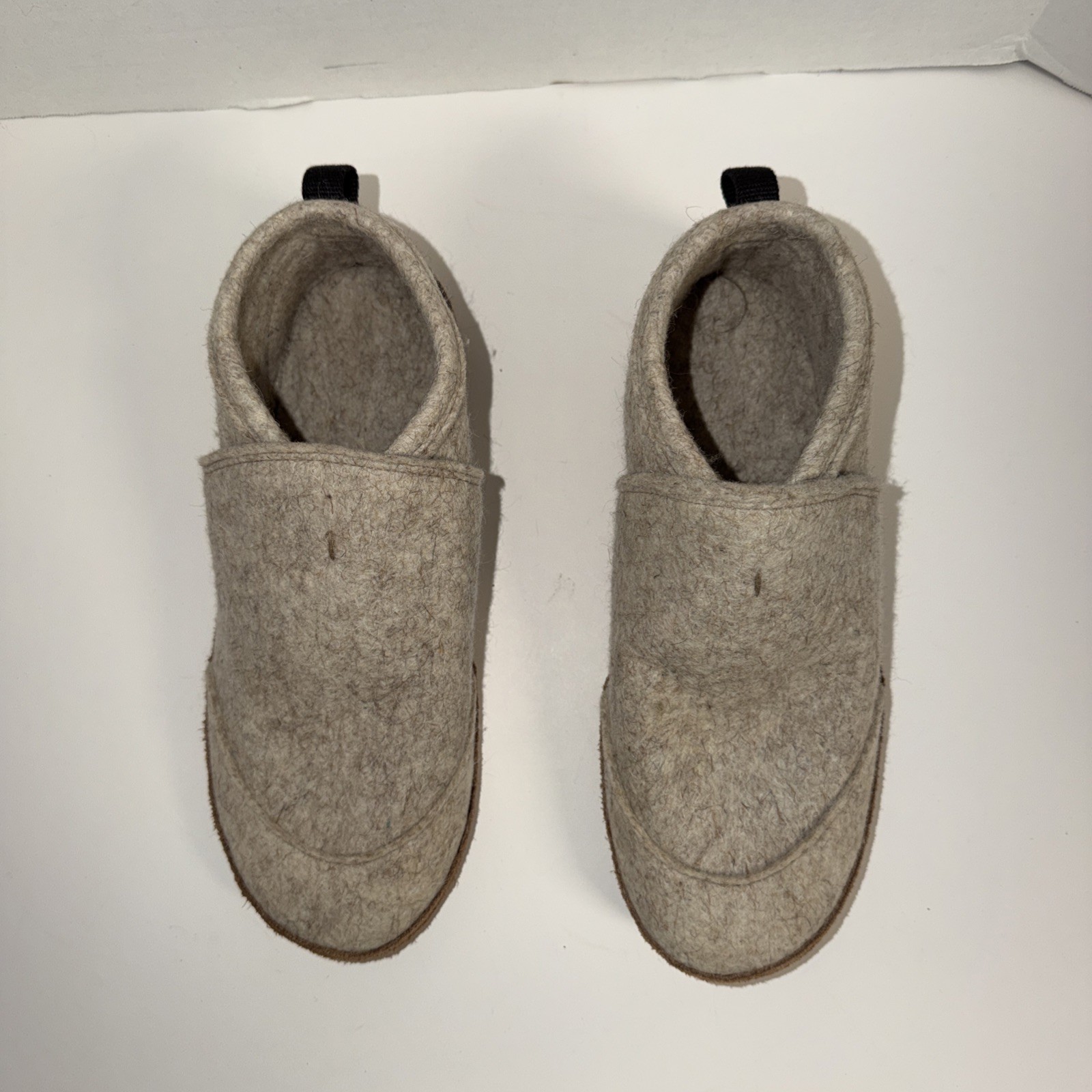 Kyrgies Tengries Slippers Eu 45 W 12.5 M 11-11.5 Felted Wool Gray House Shoes