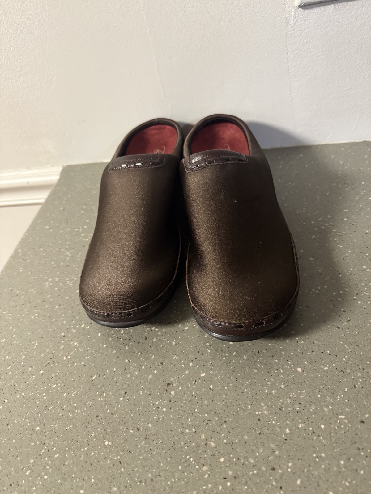 Aetrex Berries Blackberry Clog Shoes Slip-On US 10.5 Wide Comfort Stretch New