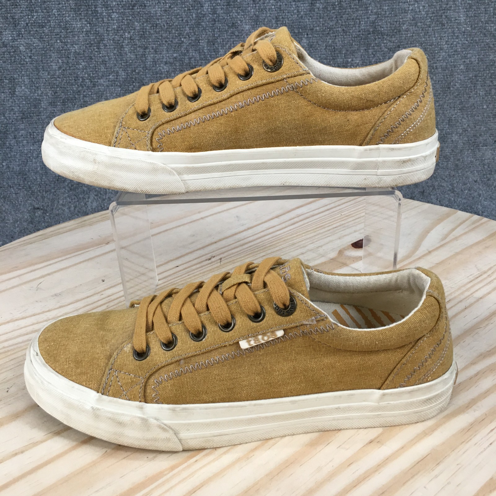 Taos Plim Soul Shoes Shoes Womens 7.5 Casual Low Top Sneakers Yellow Canvas
