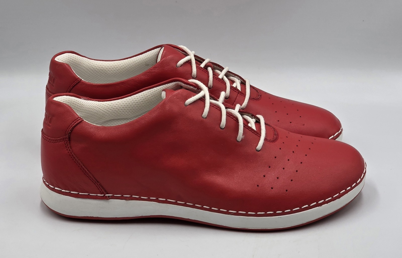 Alegria Essence ESS-623 Red Leather Slip Resistant Work Shoes Womens 8.5 EU 39