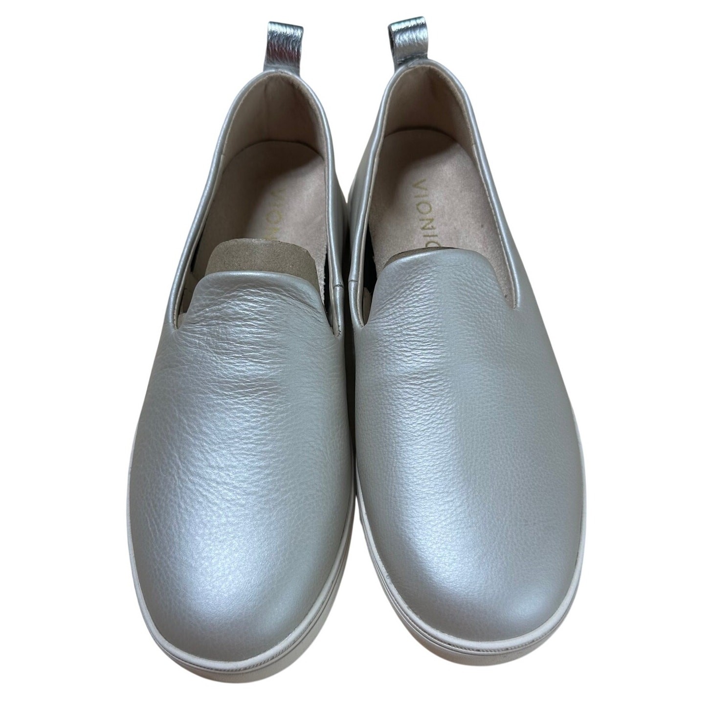 Vionic Uptown Willa Women’s Orthotic Slip-On Loafer Silver Sz 7 New Without Box