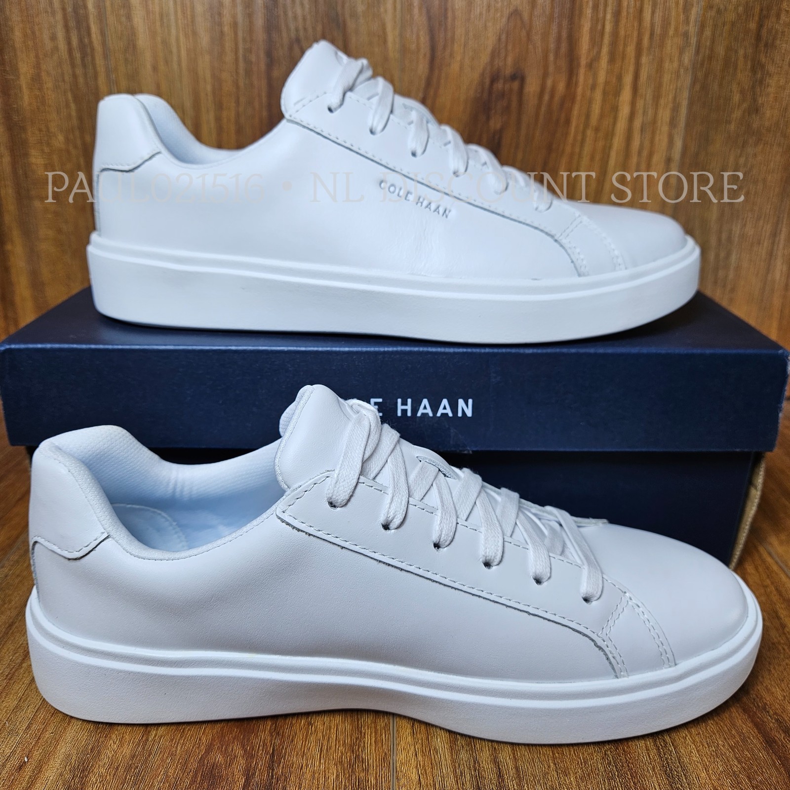 COLE HAAN Women’s Grand Crosscourt Daily Sneaker W26651 ~ White/Argento