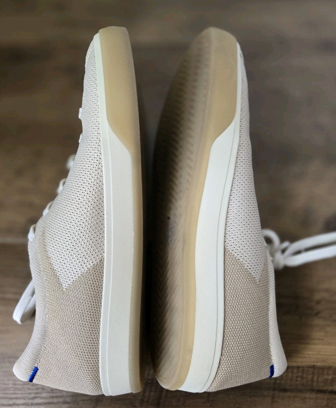 Rothy’s The Lace Up Sneakers Women’s Size 9 Diamond Twill Comfort Knit Shoes