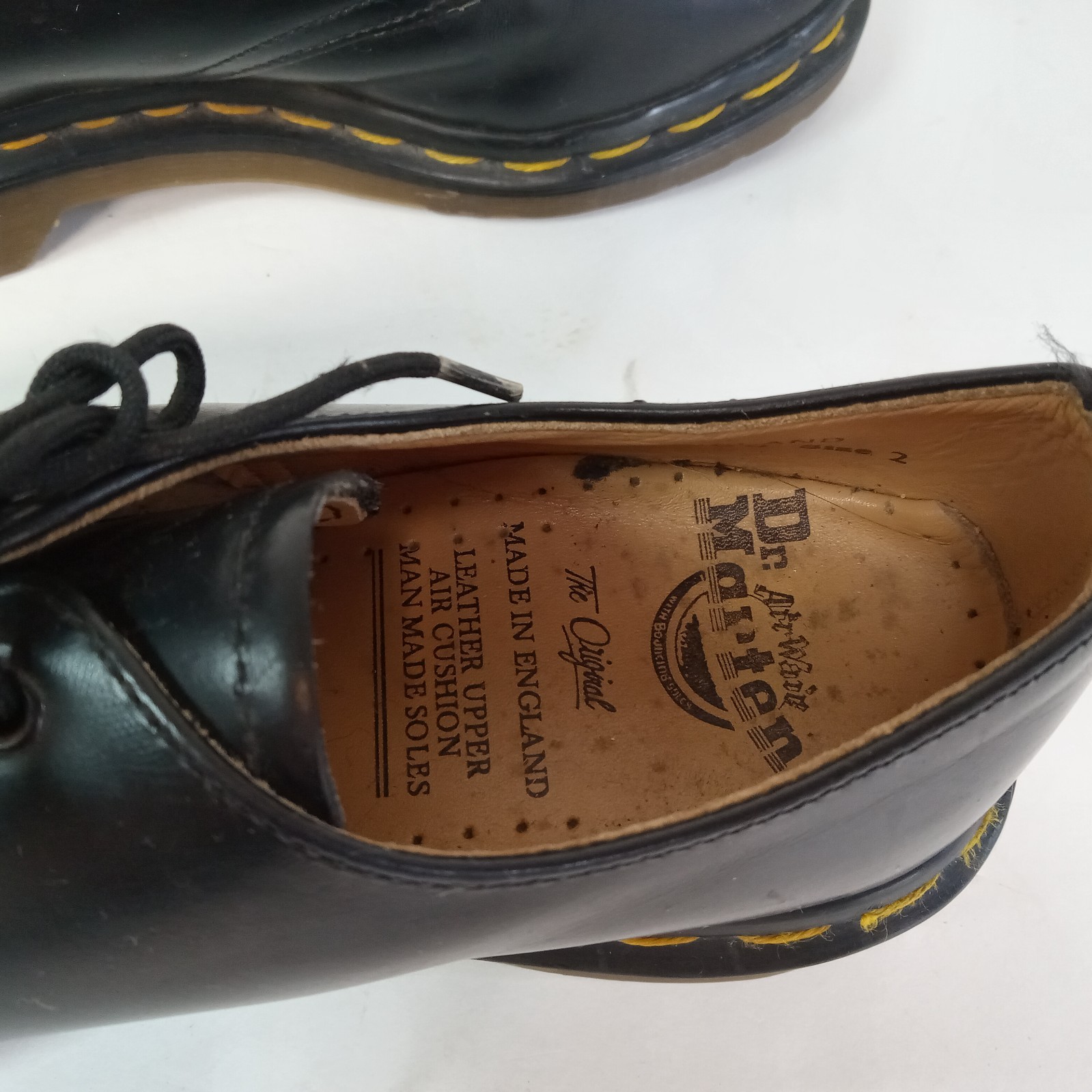 Dr Martens Size 4 US Woman 2 UK Made in England Black Shoes C2 DM22085 Leather