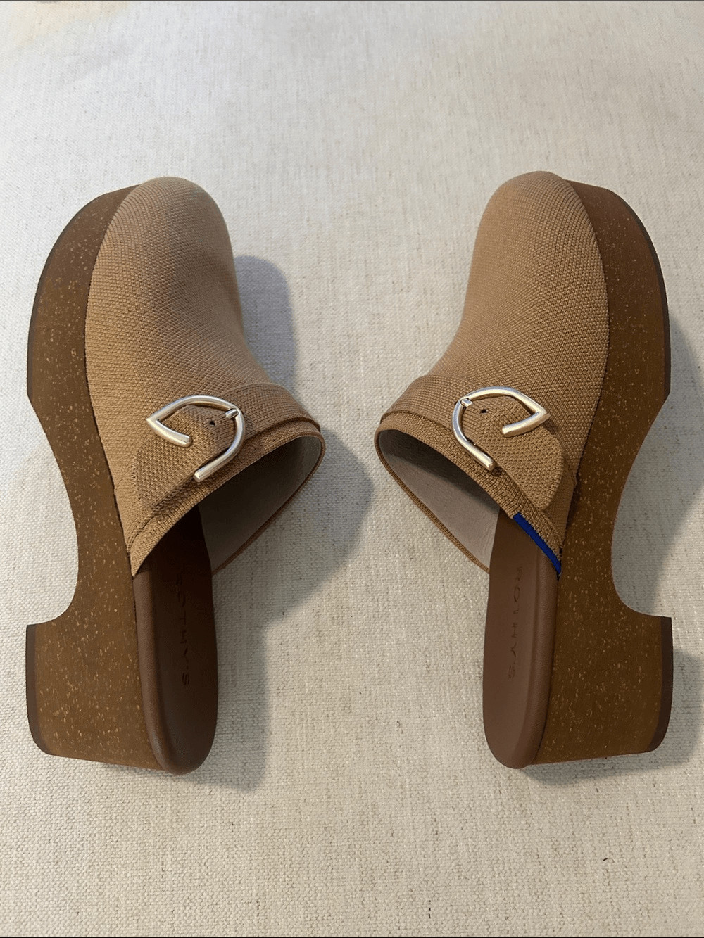 ROTHY’S The Buckle Clog Brown Butternut, Size 12.5, NWT No box